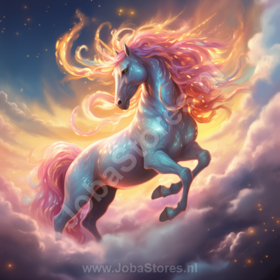 Diamond Painting Unicorn in the Clouds 04