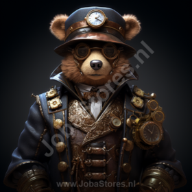 Diamond Painting Steampunk bear 01