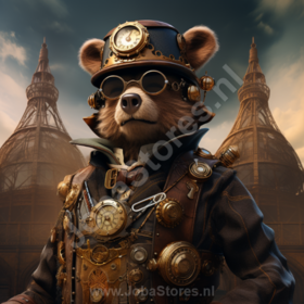 Diamond Painting Steampunk bear 02