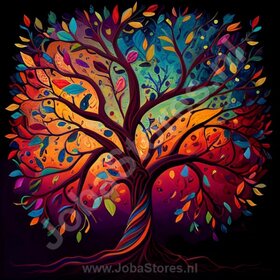Diamond Painting Tree of Life Colorful 02