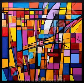 Painting Colorful Abstract 04