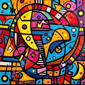 Painting Colorful Abstract 13