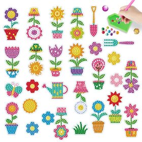 Diamond Painting Sticker Set Plants (28 pieces)