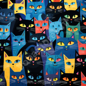 Diamond Painting Cats chaos 03