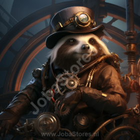 Diamond Painting Steampunk Sloth 01