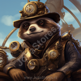 Diamond Painting Steampunk Sloth 02