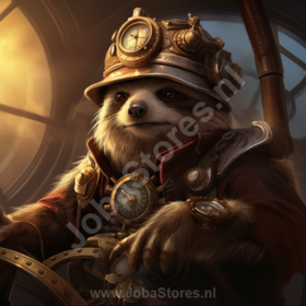 Diamond Painting Steampunk Sloth 03