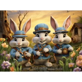 Diamond Painting Handy Hares 02