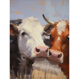 Diamond Painting Brown Cows 01