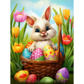 Diamond Painting Colorful Easter Bunny 03