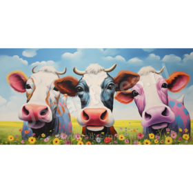 Diamond Painting Colorful Cows 07
