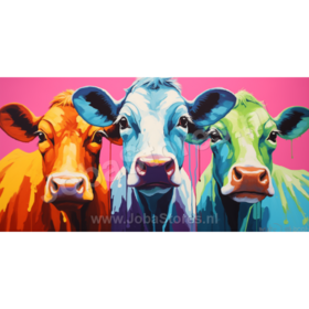 Diamond Painting Colorful Cows 08