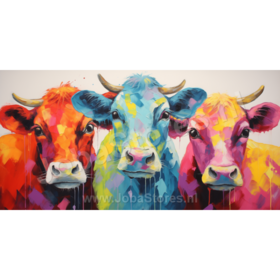 Diamond Painting Colorful Cows 09