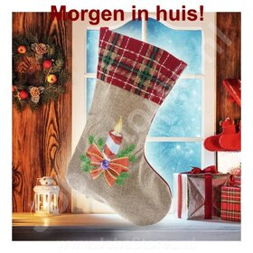 Diamond Painting Christmas Sock 07 (Candle/30cm)