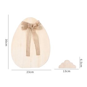 Wooden Easter egg to color/paint yourself. Large 30cm