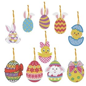 Diamond Painting Easter hangers Large (10 pieces)