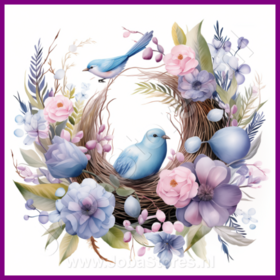 Diamond Painting Easter Wreath 03