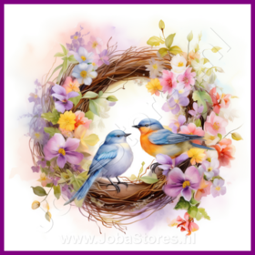 Diamond Painting Easter Wreath 06