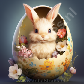 Diamond Painting Easter Bunny in egg 01