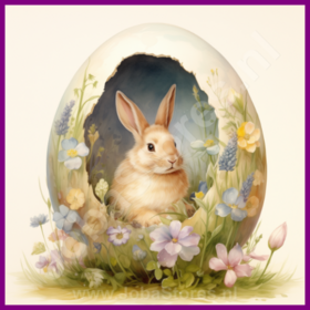 Diamond Painting Easter Bunny in egg 05