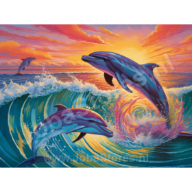 Diamond Painting Dolphins 04