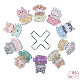Diamond Painting Coasters 10 Dogs & Cats (10 pieces)