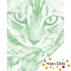HappyDots DOT Painting Schattig katje 30x40cm - Stippelschilderij