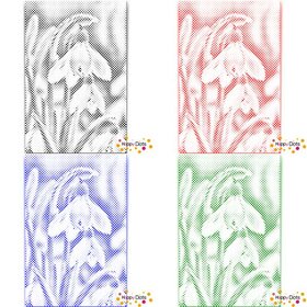 HappyDots DOT Painting Sneeuwklokje - Stippelschilderij