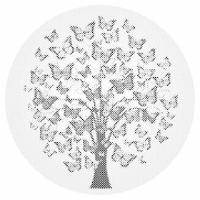 HappyDots DOT Painting Vlinderboom - Stippelschilderij 50x50cm