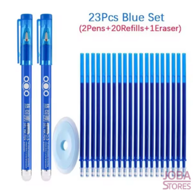 Erasable pen set 23 pieces Blue