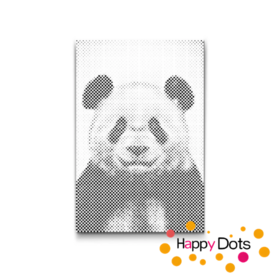 HappyDots DOT Painting Wildlife - Panda - Stippelschilderij