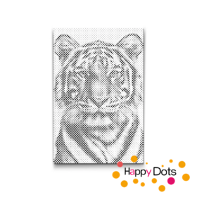 HappyDots DOT Painting Wildlife - DOT Painting Wildlife - Tijger - Stippelschilderij