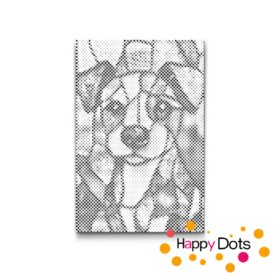 HappyDots DOT Painting Honden 07 - Stippelschilderij