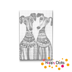 HappyDots DOT Painting Honden 15 - Stippelschilderij