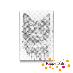 HappyDots DOT Painting Gekke dieren - Kat