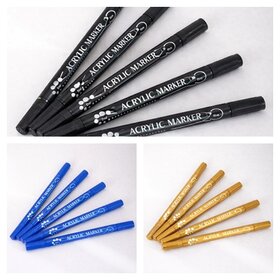 DOT Painting Acryl stiften 5 stuks (dubbele punt)