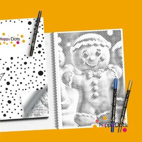 HappyDots DOT Painting Kleurboek Kerst feest