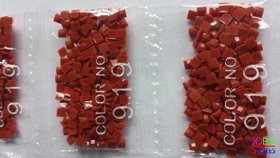 Nummer 919 vierkante steentjes (klein)