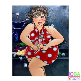Diamond Painting Dikke Dames 14 30x40cm - rond