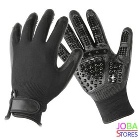 Katten/Honden Grooming Handschoenen Zwart (1 paar)