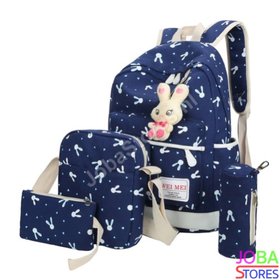 Schooltassen Set Bunny Donker Blauw (5-delig)