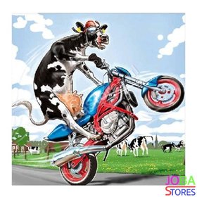 Diamond Painting Gekke Koe 50x50cm