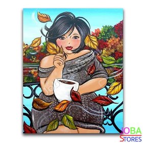 Diamond Painting Dikke Dames 21 40x50cm