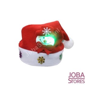 OP=OP Led Kinder Kerstmuts Sneeuwpop