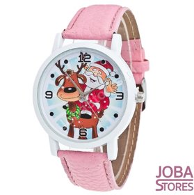 OP=OP Kerst Horloge 01 Licht Roze