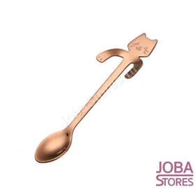 Theelepel Kat Koper (6 stuks)