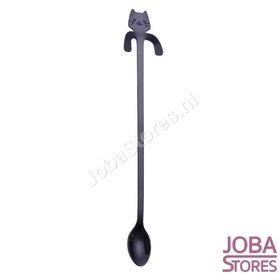 OP=OP Theelepel Kat Zwart Lang (6 stuks)