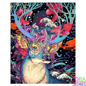 Schilderen op nummer Hert 40x50cm