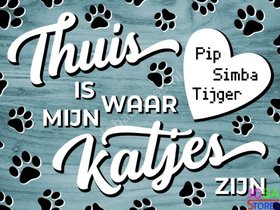 Diamond Painting Custom Katjes Blauw (30x40cm)