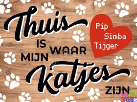 Diamond Painting Custom Katjes Houtkleur (30x40cm)